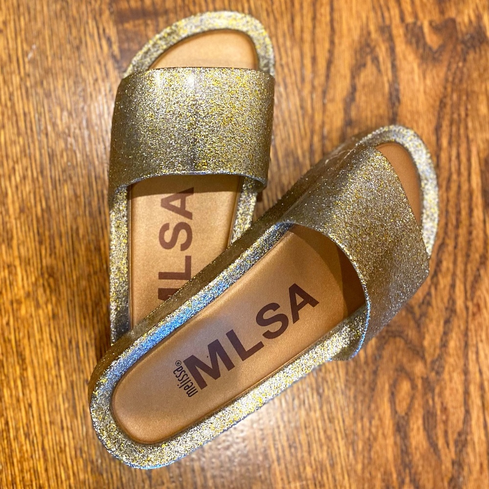 GOLD SLIDE SHINE – MELISSA - LOOKS BRAND NEW